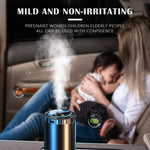 Car Perfume Diffuser Humidifier 5 Modes Scent Universal Air Car Odor Eliminator With Digital Display For Car Home Office Bedroom