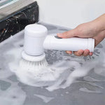 Electric Cleaning Brush USB Rechargeable Bathroom Kitchen Cleaner 🧼